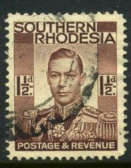 Южная Родезия  1937 год Стандарт Король Георг VI (1895-1952) Гаш