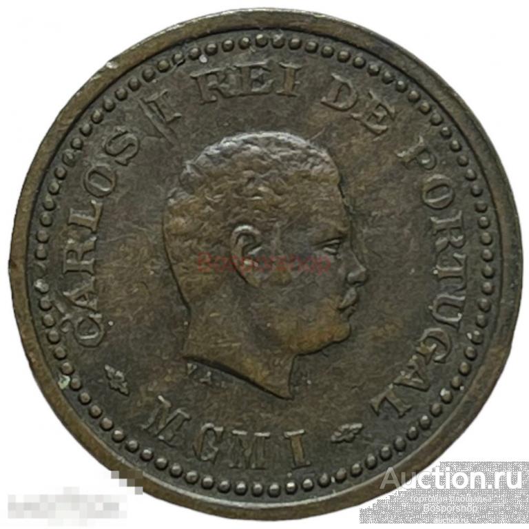 Португальская Индия 1/12 танга 1901 г. 