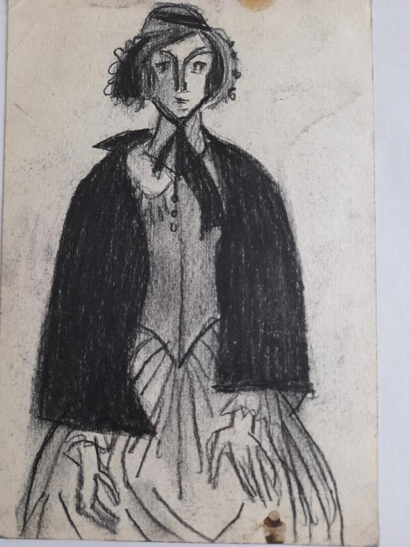 Березовский Д.И. (1920-2005) Девушка в накидке