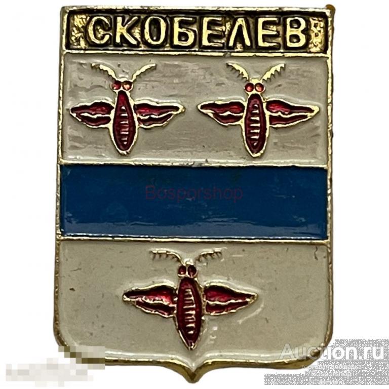 Знак "Скобелев. Герб" СССР 1971-1990 гг. КЭМЗ 