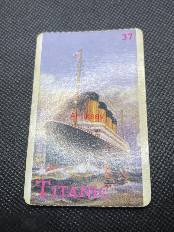 Вкладыш картон Titanic № 37 редкий 
