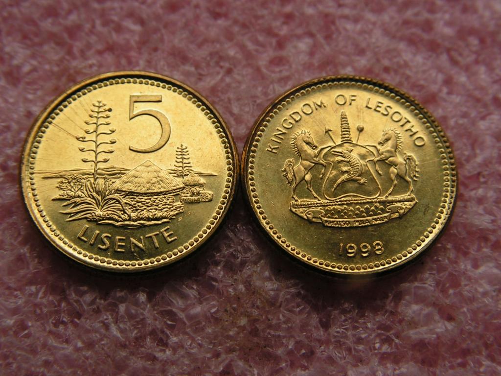 Лесото 5 лисенте 1998 unc
