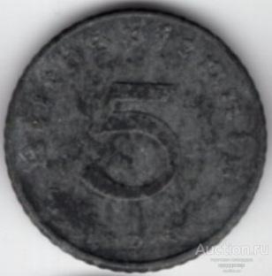 Германия 5 пфеннигов 1941 года D