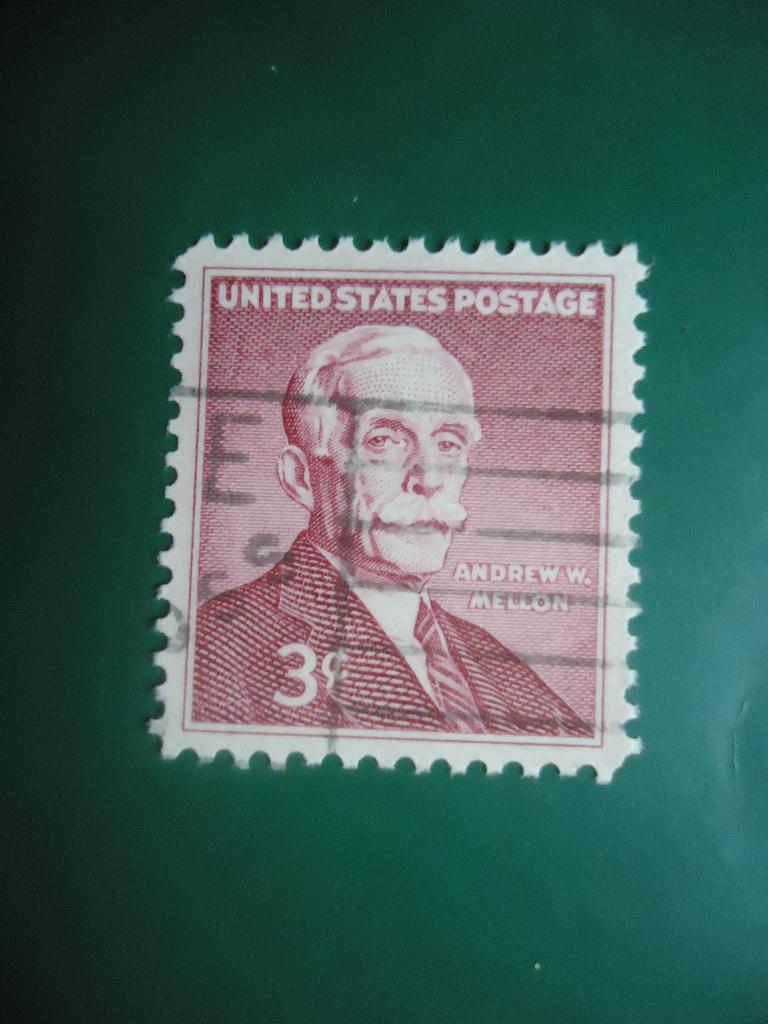 1955 г.   США   гаш. без клея.