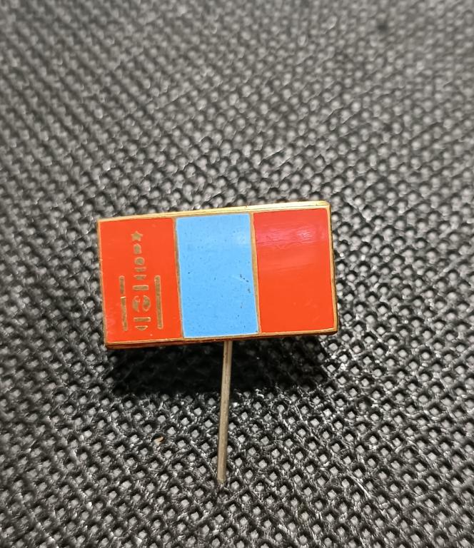 ЗНАК,ЗНАЧОК, ФЛАГ, гор. эмаль. МОНГОЛИЯ
