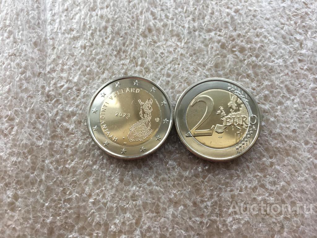 Финляндия 2 евро 2023 Социальные и медицинские службы и услуги БИМЕТАЛЛ
