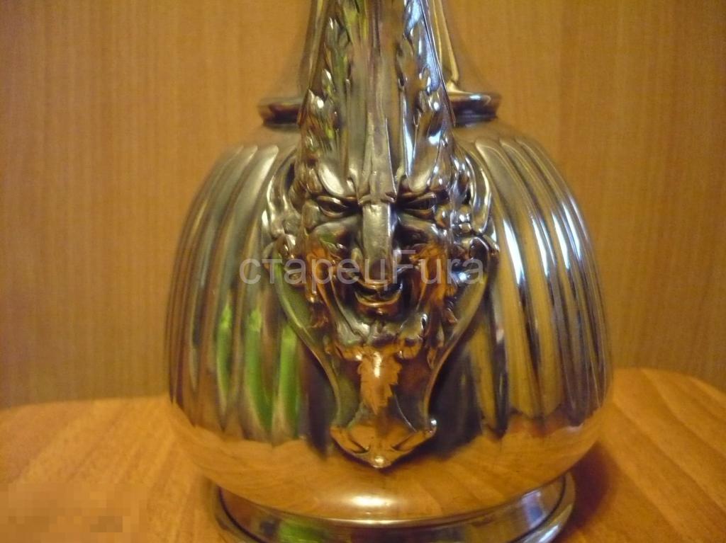 КУВШИН С ЛИКОМ ДЬЯВОЛА. МАСКАРОН. СЕРЕБРЕНИЕ.