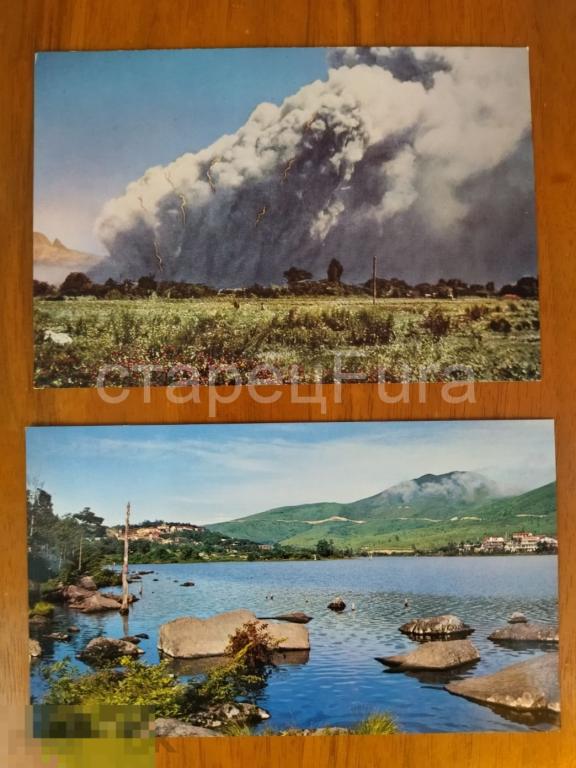 ЯПОНИЯ. ДВЕ ОТКРЫТКИ. ГЕЙША. КУЛЬТУРА. БЫТ. ИСКУССТВО. ЖИВОПИСЬ. ПРИРОДА. ЦЕНА ЗА ВСЕ! 