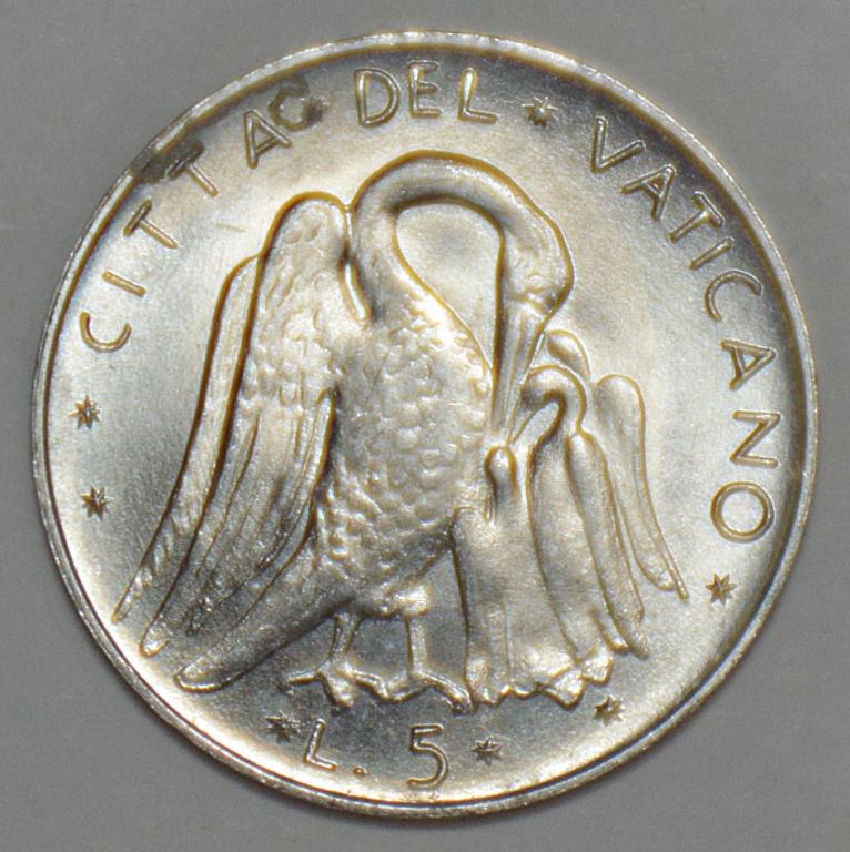 Ватикан 5 лир 1971 (С34)