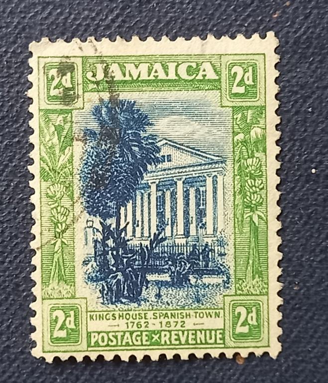 Ямайка 1921 год  Королевский дом, Спэниш-Таун Георг V  Гаш