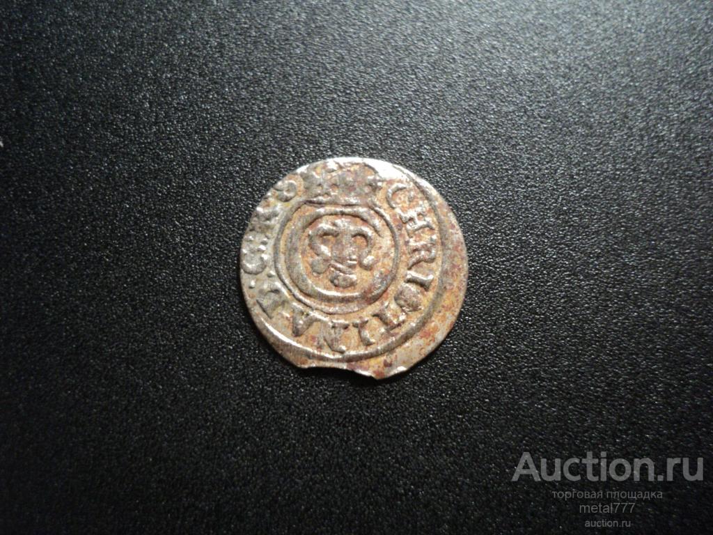 Солид. Рига под властью Швеции. Кристина. 1648 год. Серебро.