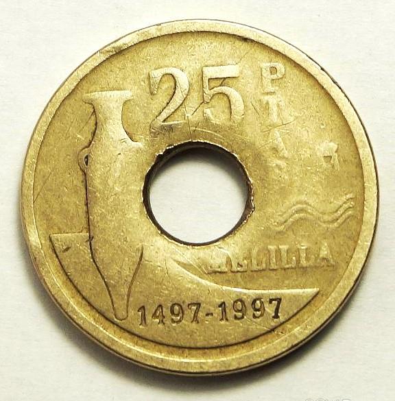 25 птас, Испания 1997 год  (1128)