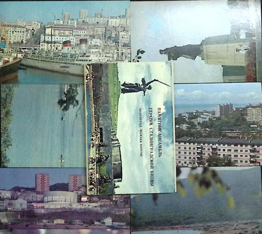 Набор открыток "Волгоград, памятник-ансамбль", 15 шт., 1968 г.