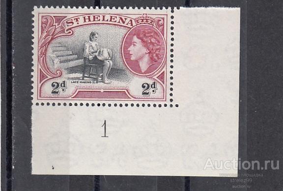 ST.HELENA  СВ. ЕЛЕНЫ ОСТРОВ  Промыслы № 126 1953 г Угол Сост**  MNH