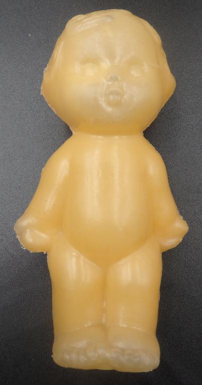 Пупс. Голыш. СССР. Игрушка. Кукла. Рельефные волосы. Высота: 11 см.
