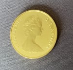 Золотая монета 100 долларов "400 лет Сент-Джонсу - Ньюфаундленду" 1983.