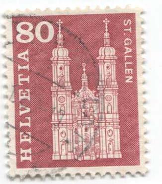 1960 Швейцария Стандарт Кафедральный собор св.Галлена.гаш