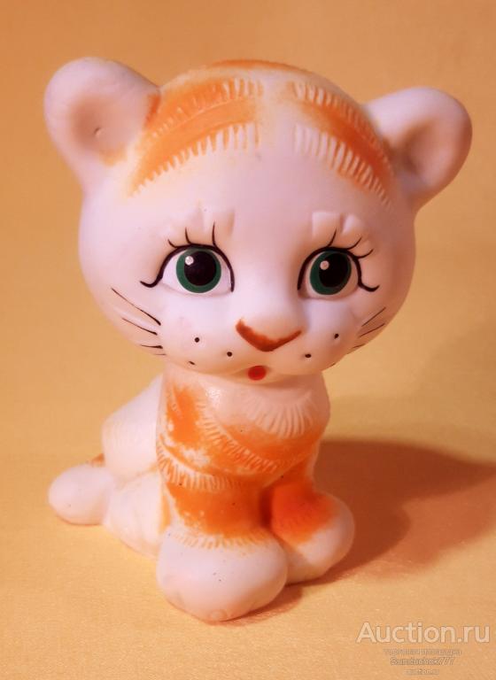 "Тигр. Тигрёнок" Игрушка для ванной. Резина. 12,5 см.