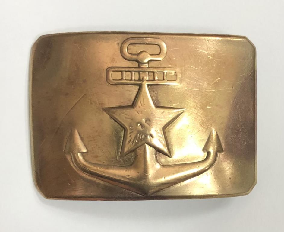 Бляха Пряга пряжка Якорь звезда ВМФ Латунь СССР