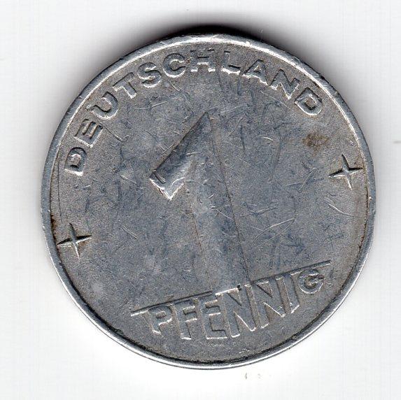 1 пфенниг - ГДР - 1953 А - KM#5