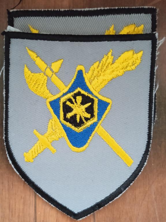 Нарукавный знак 29 полка ликвидации последствий аварий и охраны ФУБХУХО на пальто