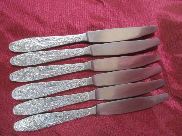 НАБОР СТОЛОВЫХ НОЖЕЙ. СССР. ВИНТАЖ. 6 ШТУК