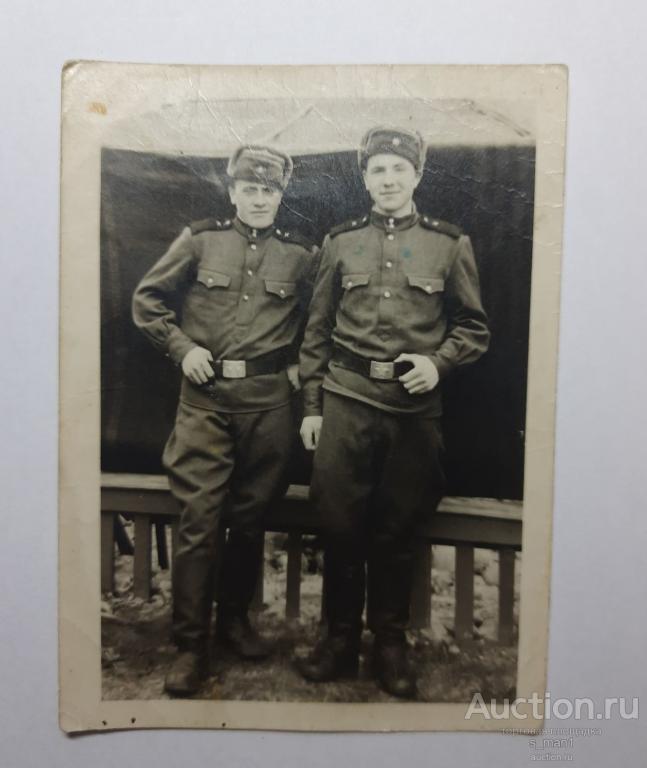 Фотография 1966 года Мужчины служащие Советской армии