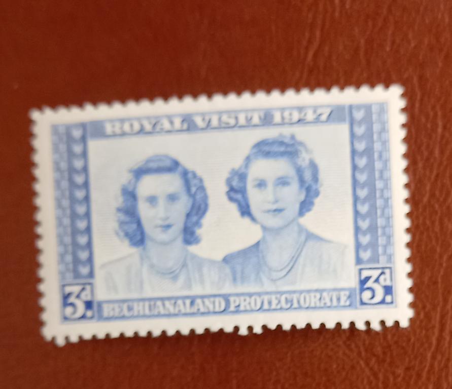 Бечуаналенд 1947 год Визит в 1947 году Принцессы Елизавета и Маргарет - MNH