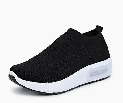 Слипоны кроссовки текстильные черные King Boots р.39 стелька 25.5 см