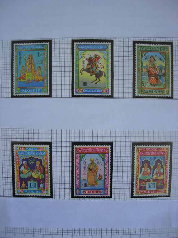 Алжир 1965/1966 живопись/костюмы      MNH