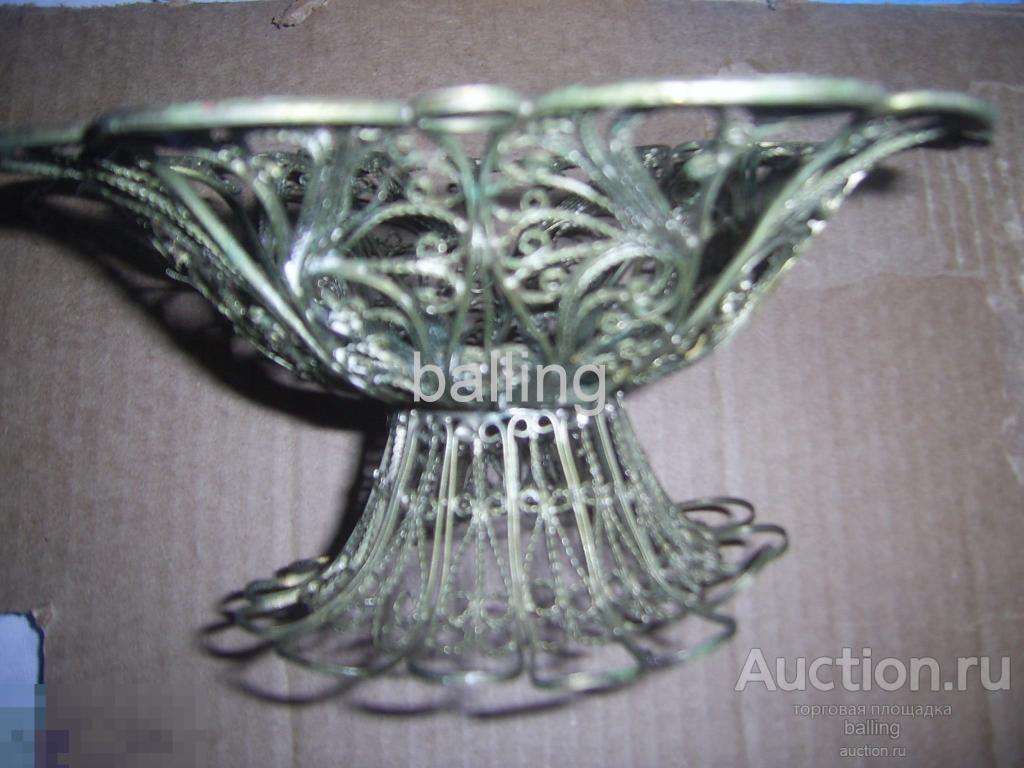 ваза скань мельхиор   СССР 