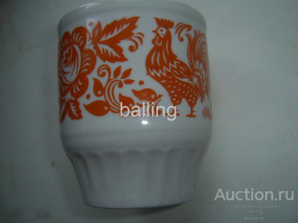 чашка   Кружка бокал фарфор петух 