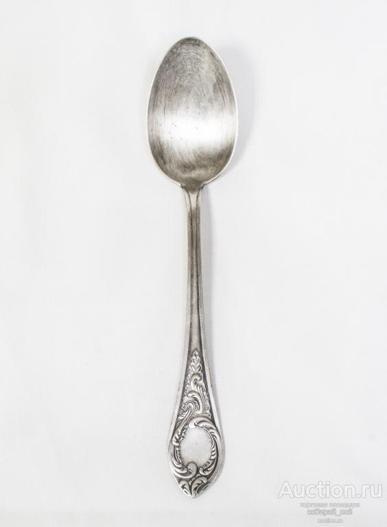 Ложка столовая, мельхиор, ЗiД, длина 21 см (20)