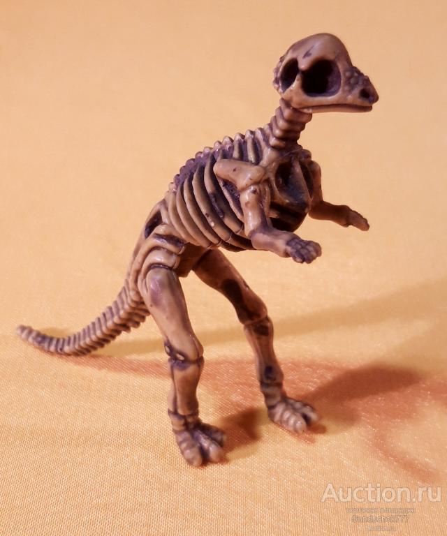 Игрушка фигурка. Имитация скелета Динозавра. Мир Животных. Высота 6,5 см.