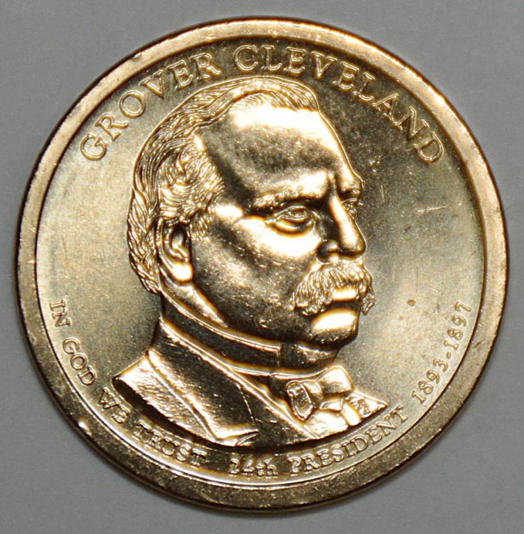 США 1 доллар 2012 aUNC Гровер Кливленд P Филадельфия (К2)