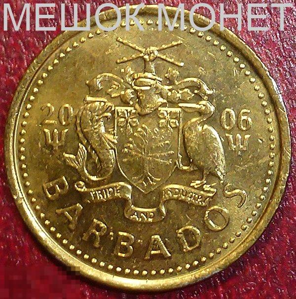Барбадос 5 центов 2006 года. 