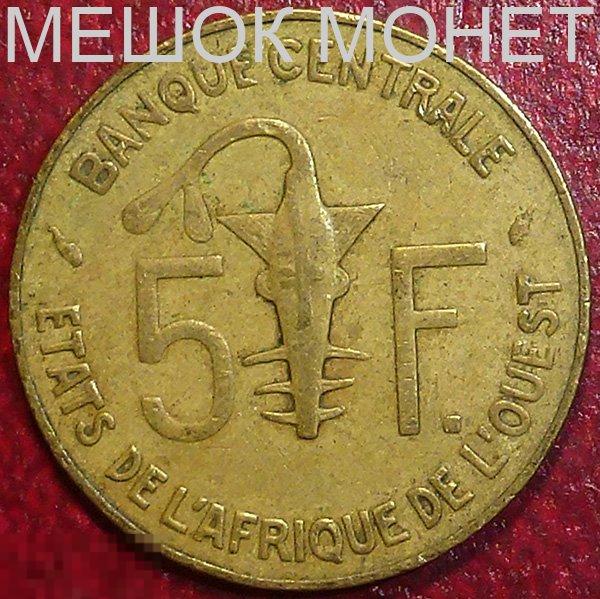 Западно Африканские Штаты 5 франков 1976 года. 