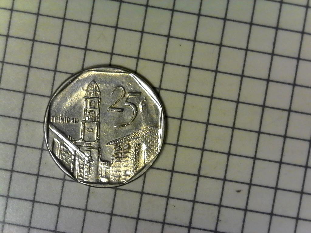 Куба, 25 сентаво 2008г., оригинал, хороший сохран, №2469