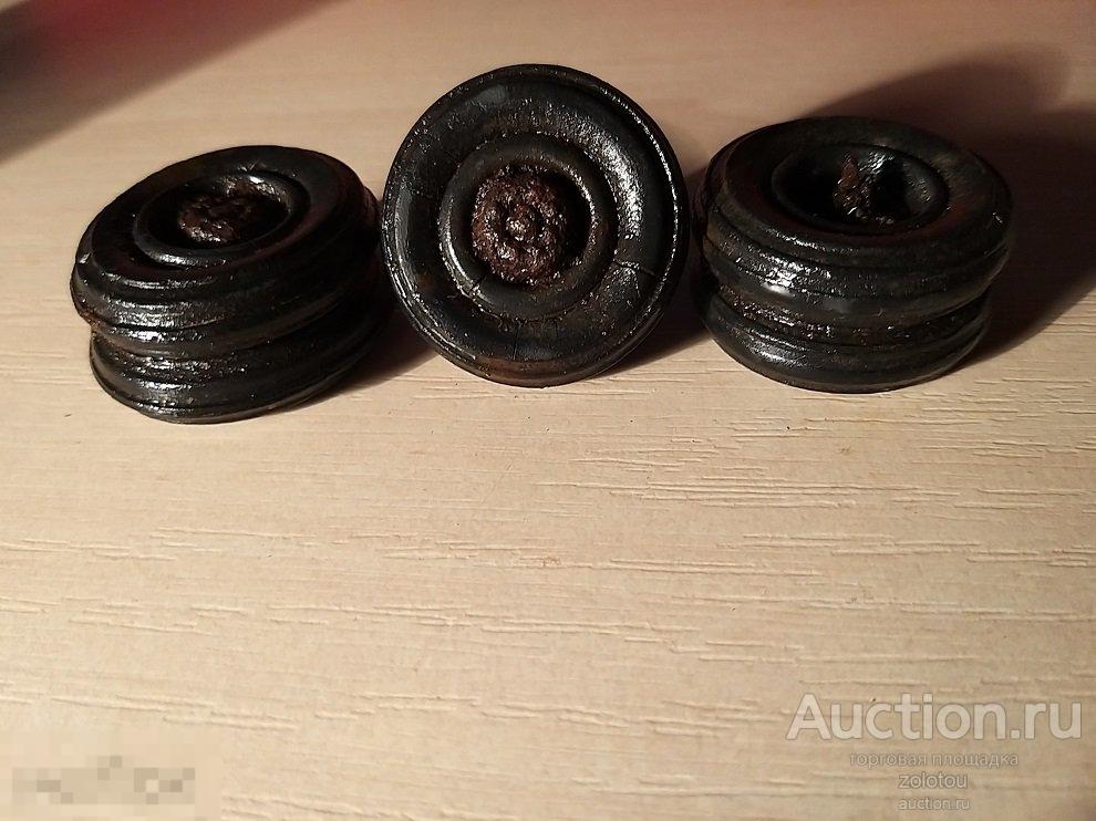 Редкий предмет, Колесики для грузовой машинки, из СССР, резина.