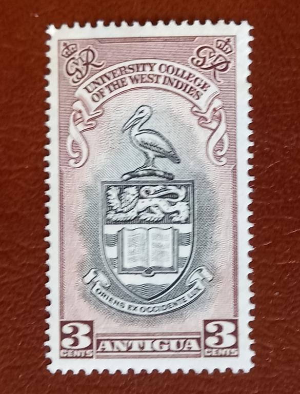 Антигуа 1951 год Открытие Университета Карибских стран  - Герб MNH