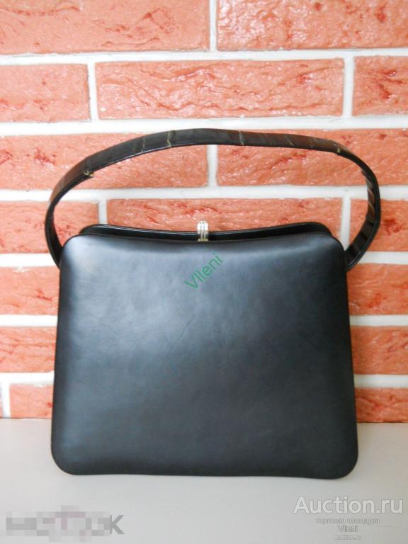 Винтаж. Черная дамская сумочка. Япония 