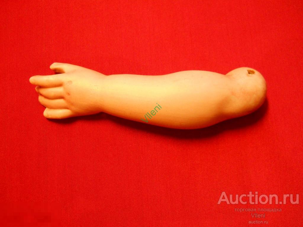 Антикварная фарфоровая рука для куклы 