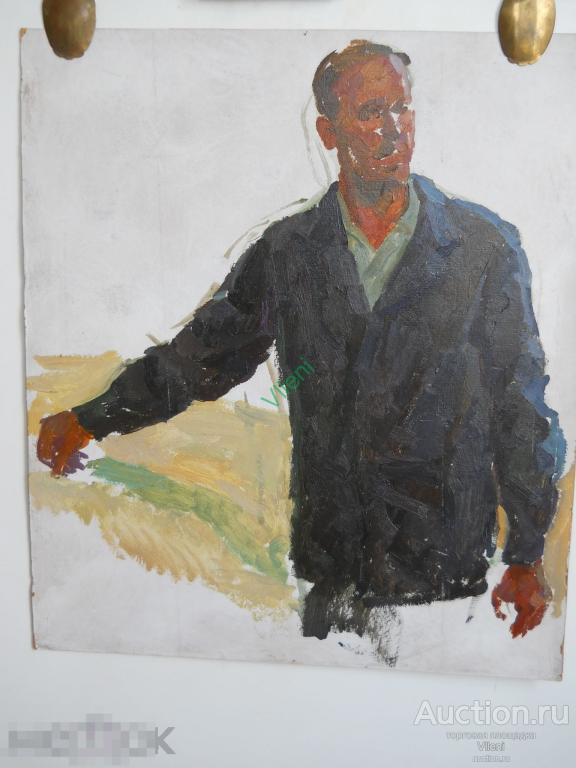 Ленивцев В. А. (1927-2019) Портрет (набросок) 