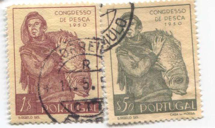 1950 Португалия. Конгресс рыбаков Рыбак и большая рыба 2м. гаш