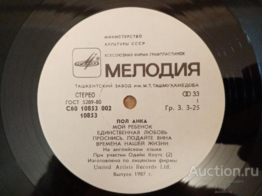 Paul Anka 1975 Times Of Your Life (Пол Анка) (СССР)