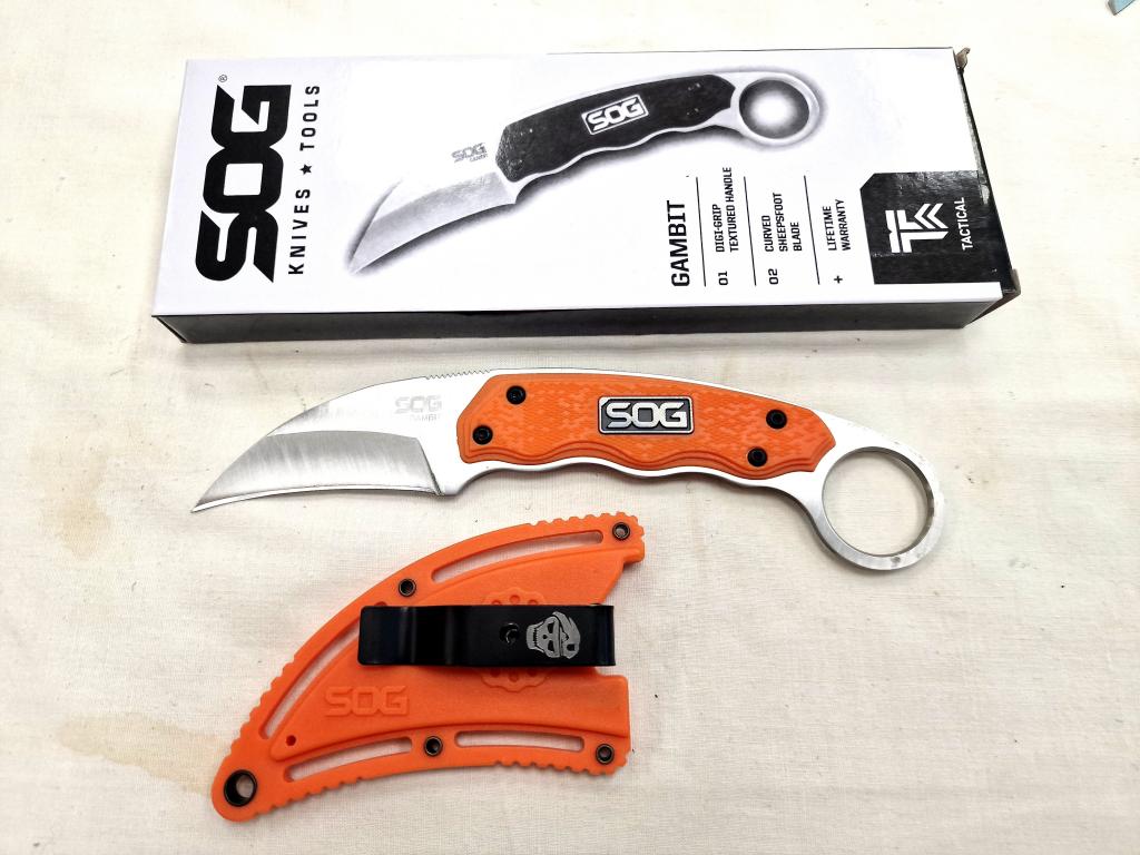ФИКСИРОВАННЫЙ НОЖ - КЕРАМБИТ S.O.G. GAMBIT ORANGE