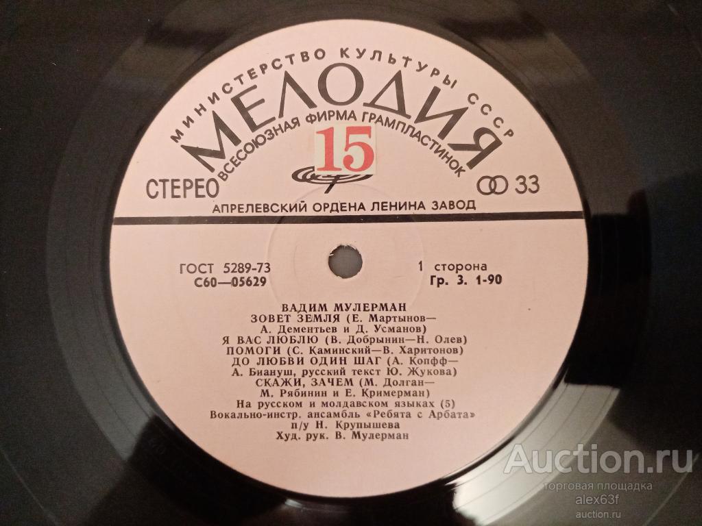 Вадим Мулерман 1974 Зовёт Земля (СССР)
