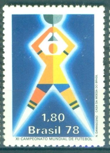 Бразилия 1978 г. ЧМ по футболу в Аргентине негашеная**