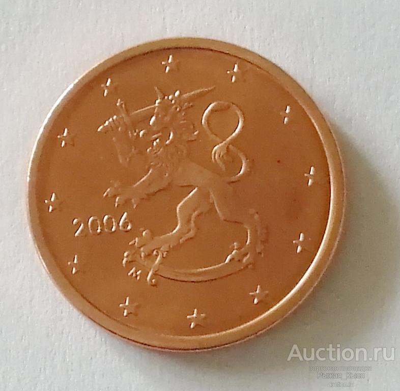 ФИНЛЯНДИЯ 5 евроцентов 2006 года UNC Штемпельный блеск. из ролла (51736)