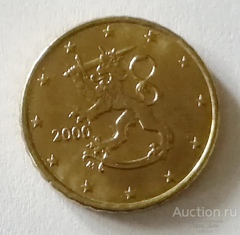 ФИНЛЯНДИЯ 10 евроцентов 2000 года UNC Штемпельный блеск. из ролла (51727)